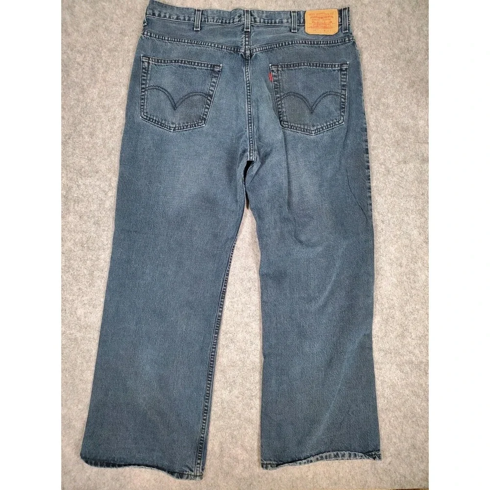 Levi's 567 Low Loose Boot Mens Size 38x32* Baggy Y2K Skater Distressed